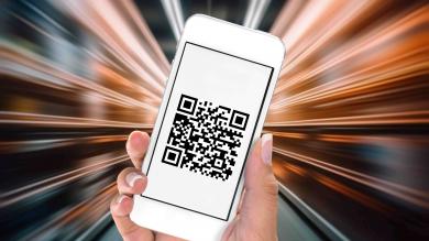 QR-Code auf Handy 