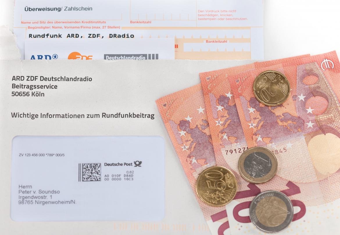 Brief Beitragsservice und Bargeld zum Artikel: Rundfunkbeitrag bar zahlen - Bundesverwaltungsgericht muss entscheiden