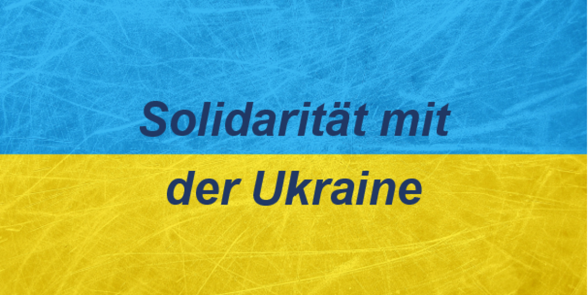 Flagge Ukraine, Statement Solidarität